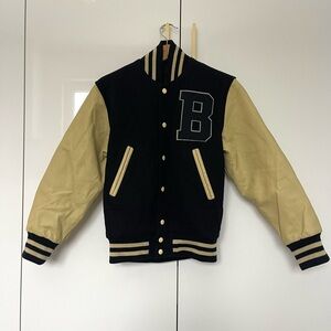 Stewart & Strauss Wool & Leather Varsity Letterman Jacket